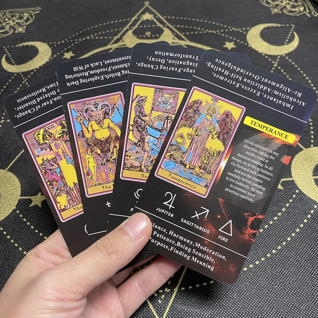 338g Dnd Tarot Big Size High Quality Mysterious Affirmation Cards Board Deck English Version