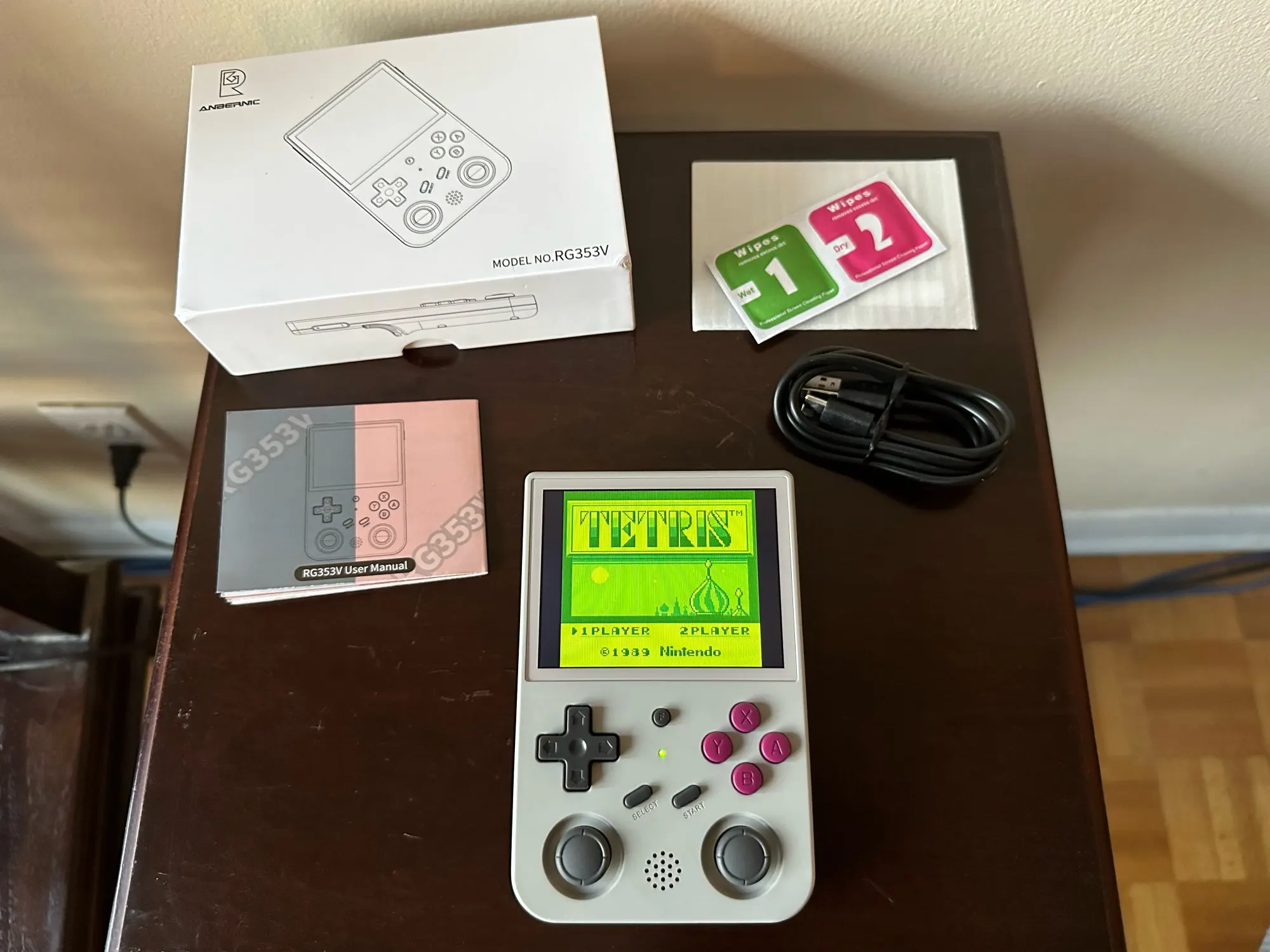 ANBERNIC – Console de jeu rétro portable RG353V RG353VS RK3566, 3.5 pouces, 640x480, émulateur, LINUX, cadeaux pour enfants photo review