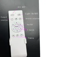 42 52 pouces ventilateurs de plafond avec lumières Led 3 couleurs 6 vitesses ventilateurs de moteur à courant continu télécommande ventilateurs décoratifs au sol bas avec éclairage 4
