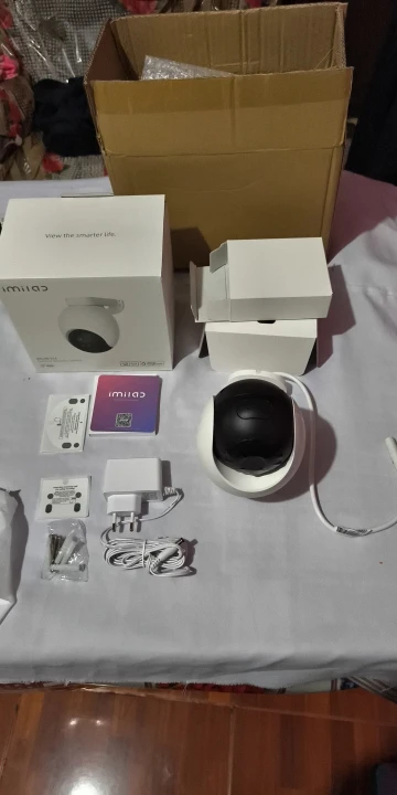 360° View WiFi 6 Camera for Home Security 24/7 Recording Auto-Tracking
