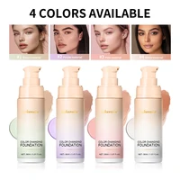 Color Changing Foundation Long-Lasting Makeup Effect Magic Foundation High Coverage Self-Coloring Cc Cream Cosmetics