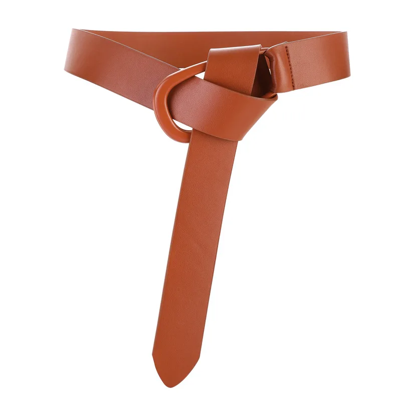Neue Mode frauen Gürtel Aus Echtem Leder Geknotet Gürtel Damen Kleider Mantel Taille Strap Einfarbig Vintage Gürtel ﻿ – Detail 9