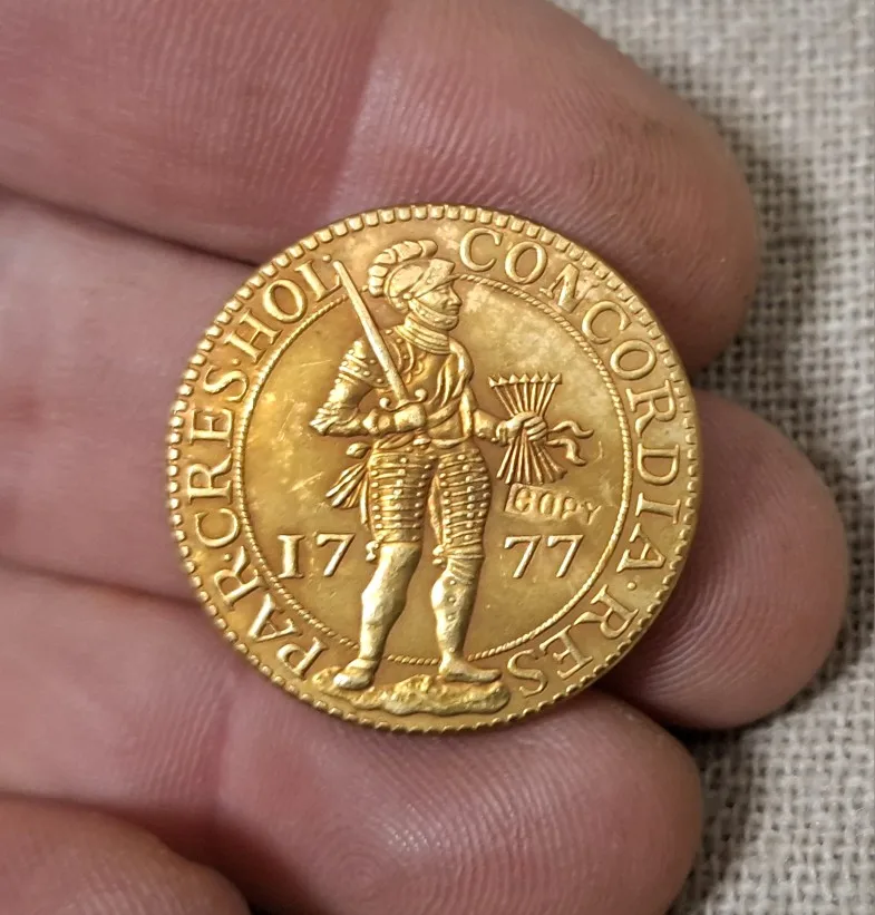 1777 Dutch Republic (Holland) 2 Dukaten Gold Copy Rare Coin