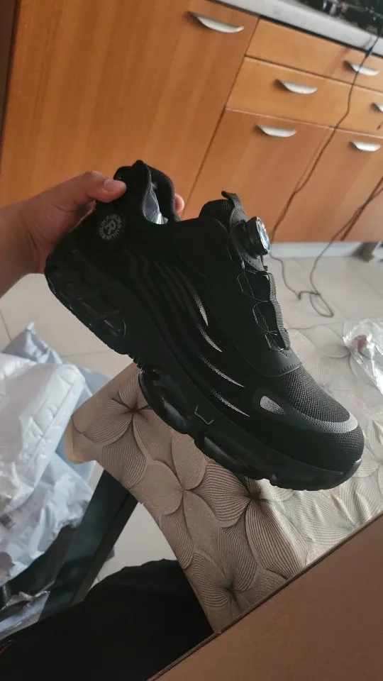 Men's Safety Work Boots with Steel Toe and Air Cushion Sole