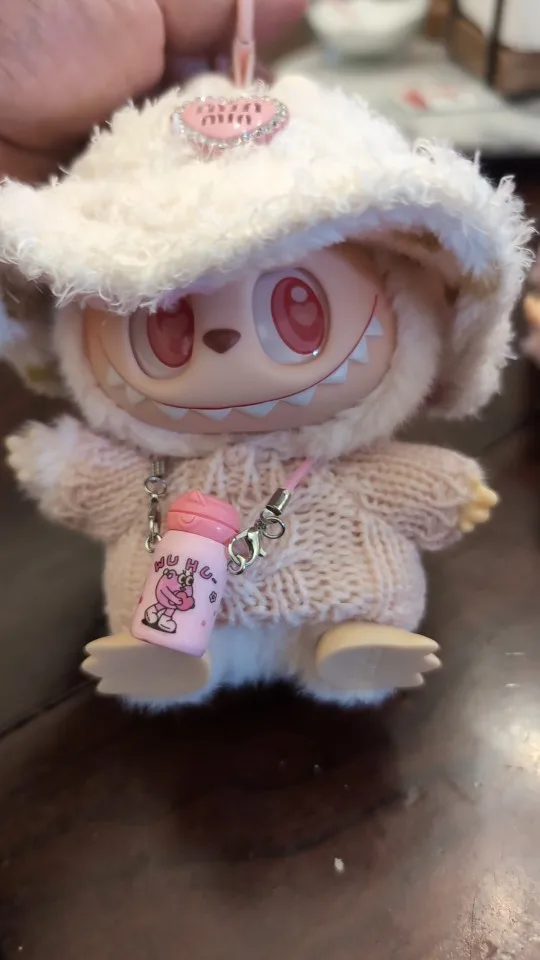 Labubu Doll Clothes: 15/17CM Idol Kpop Style Mini Plush Overalls Set photo review