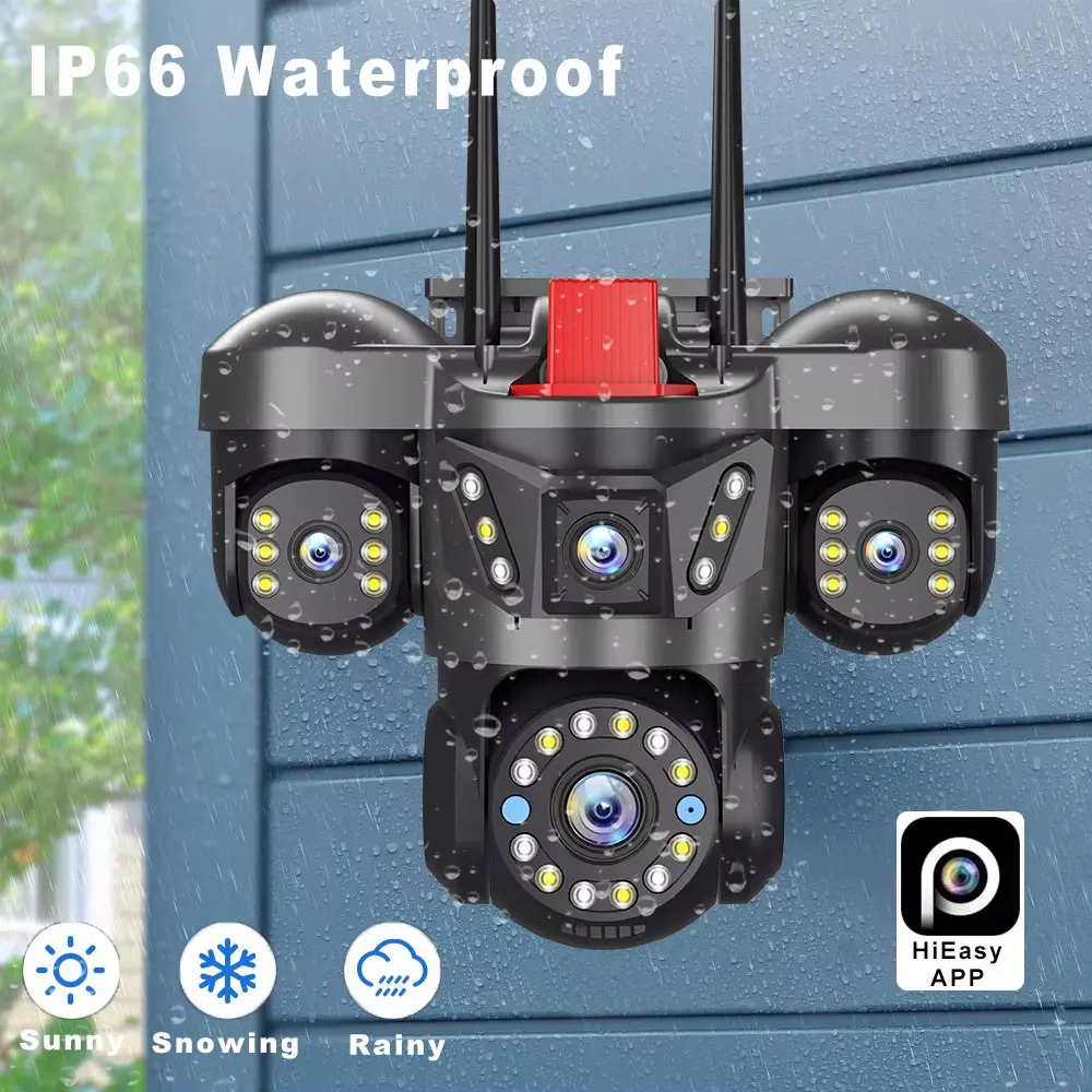 ANSVICAM 10K 20MP WiFi Outdoor IP Camera UHD Four Len Four Screen PTZ 16X Zoom ONVIF Security Cameras CCTV Wireless Surveillance 6