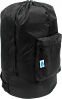 XL heavy-duty laundry backpack with drawstring closure. Ideal for college, travel, or organizing dirty clothes. 1