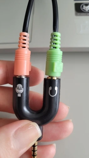 Adaptador Splitter Divisor Y P3/P2 para Fone, Microfone, Lapela e Headset Áudio photo review