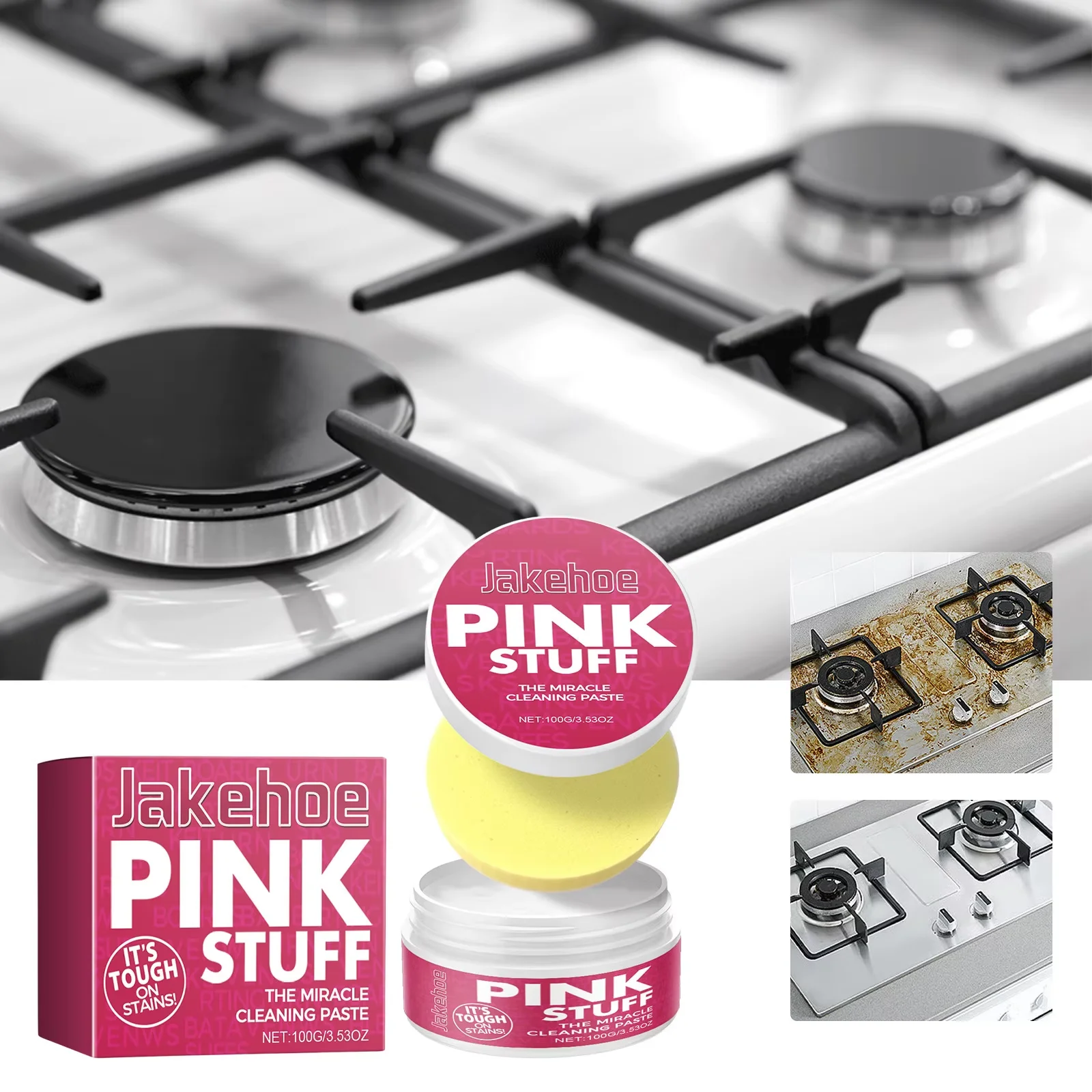 Heavy Duty Grease Remover Cleaning Cream for Kitchen