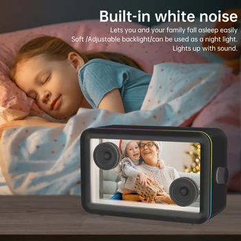 L1 Bluetooth Speaker Hi-Fi Audio Clear Glass Screen Dynamic Suspended Lyrics Built-in Wireless Portable Audio Video LED Speakers 4