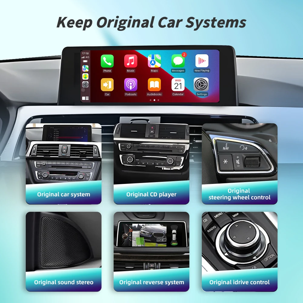 Bonroad  CarPlay ȵ̵ ڵ Airplay BMW NBT CIC EVO ý F20 F22 F30 F32 F56 F15 F16 F25 F26 F48 F01 F10 ̴