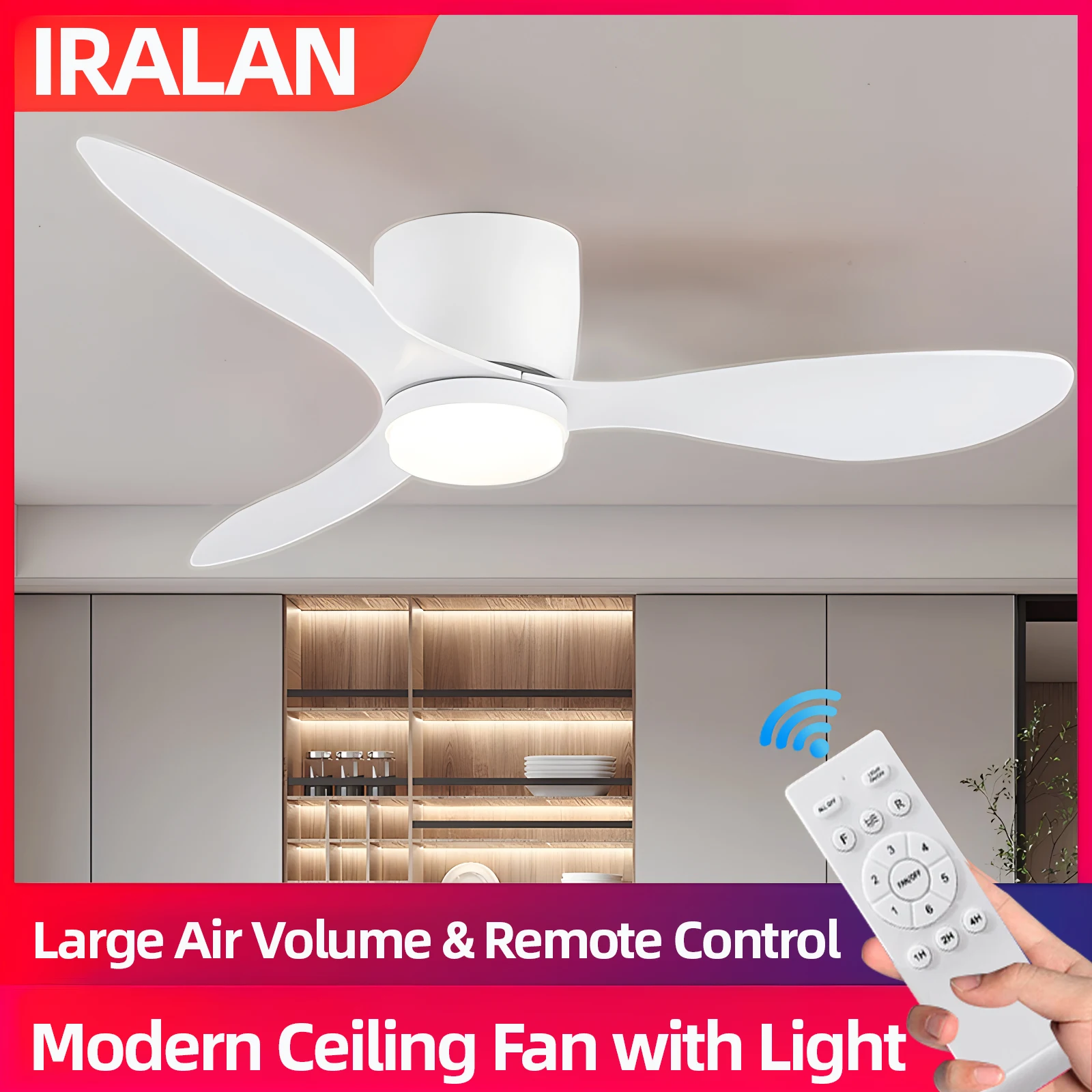 Modern Ceiling Fan LED Light DC motor Large Air Volume Remote Control For Kitchen Bedroom Dining room Patio electric fan ceiling fan led ceiling fan lights led fan light