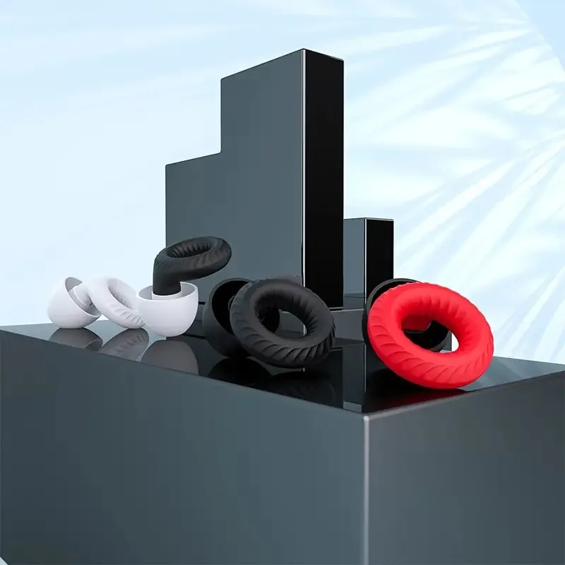 Silicone Noise Earplugs for Swimming Sleep Noise Cancel Reduction-Soundproof Reduce Disturbances -Quality Loop Earplugs Supplies