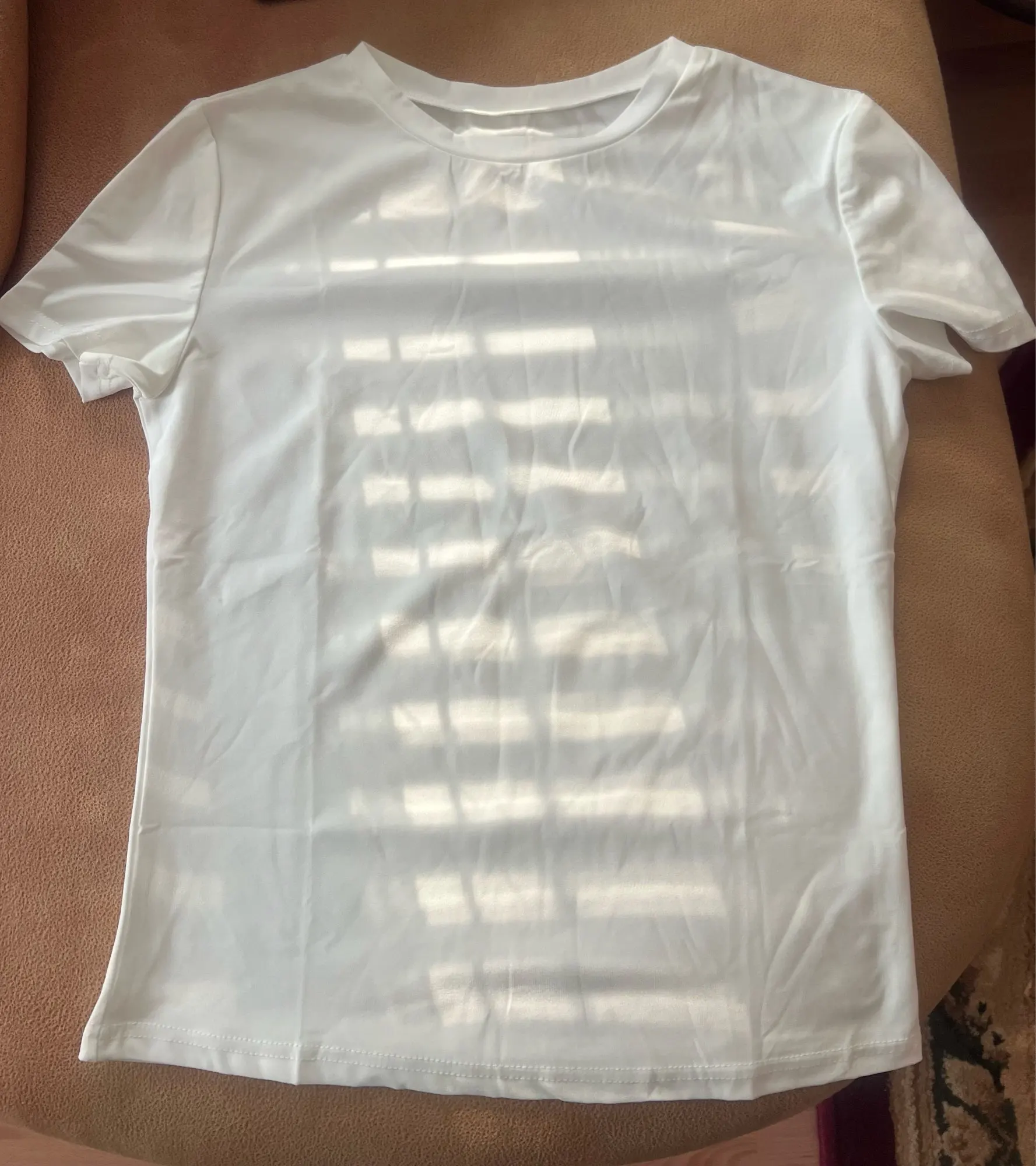 Luxe Polyester O-Neck Tee - Slim Fit Summer Essential photo review