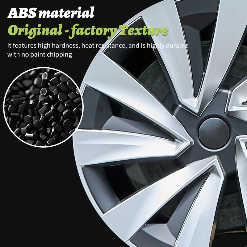 Wheel hub covers 4PCS for New Model Y Juniper 2025 19 Inch Turbine Style Hubcap Rim Cover Accessories for Tesla