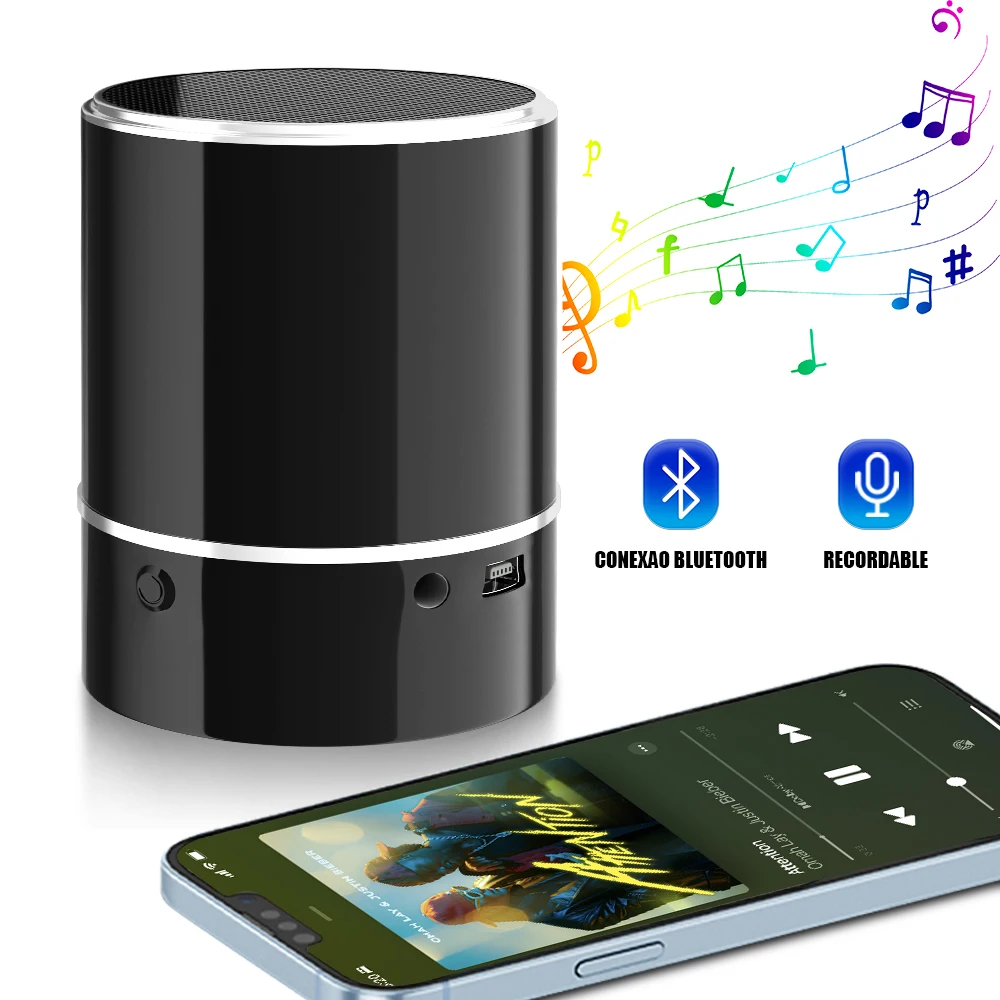 Mini Bluetooth speakers Portable Digital Recorder Card 32GB for Meeting Business Professional Audio Sound