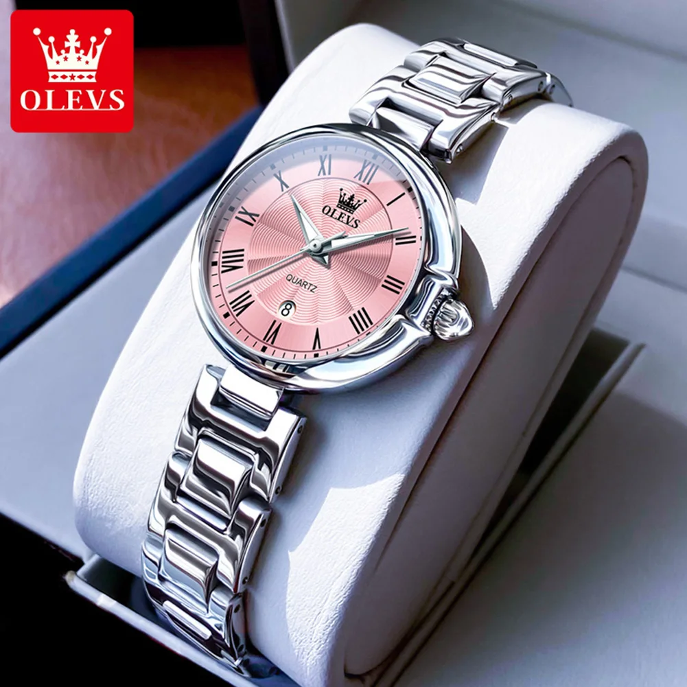 ساعة يد نسائية أنيقة من OLEVS 5608 مقاومة للماء من...