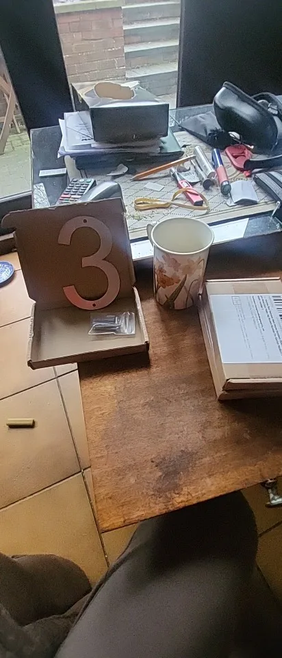 5" Floating Stainless Steel House Numbers – Modern Outdoor Address Sign photo review