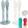 Kitchen Glove Drying Rack with Drainage Base Rubber Glove Holder and Towel Storage Box Plastic Kitchen Sink Accessories