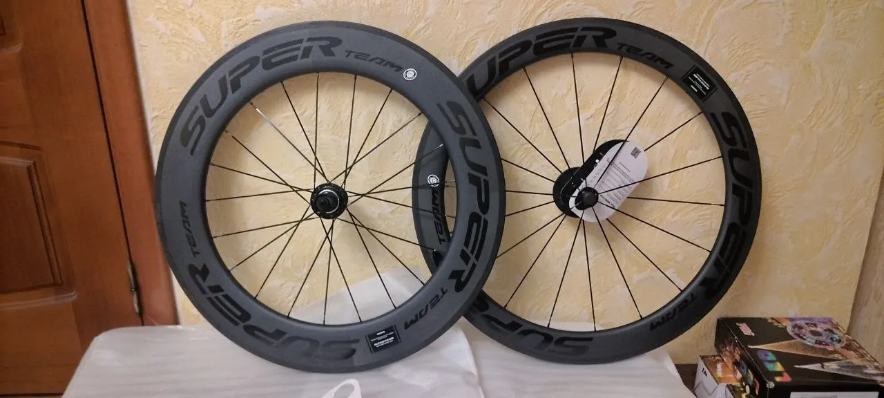 SUPERTEAM Front 60mm Rear 88mm Clincher Carbon Wheelset Road