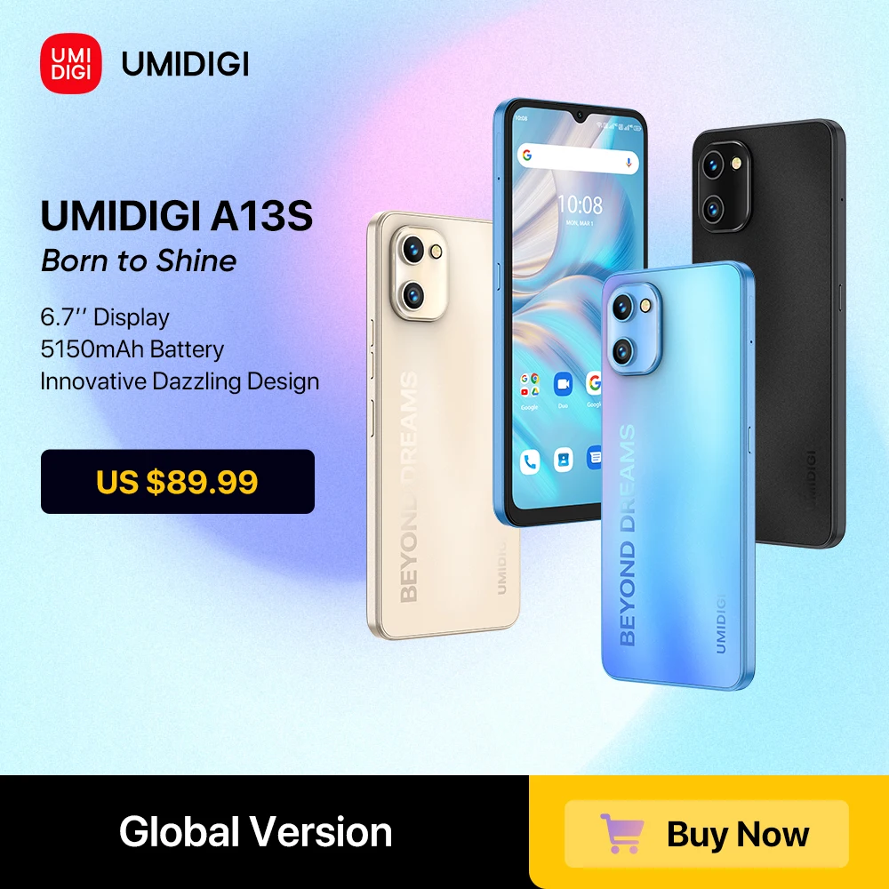 UMIDIGI A13S smartfon z androidem 6.7 "HD + wyświetlacz wersja globalna 4GB 32GB komórkowy 5150mAh 16MP tylny aparat telefon komórkowy w magazynie 1 UMIDIGI A13S smartfon z androidem 6.7 "HD + wyświetlacz wersja globalna 4GB 32GB komórkowy 5150mAh 16MP tylny aparat telefon komórkowy w magazynie 1
