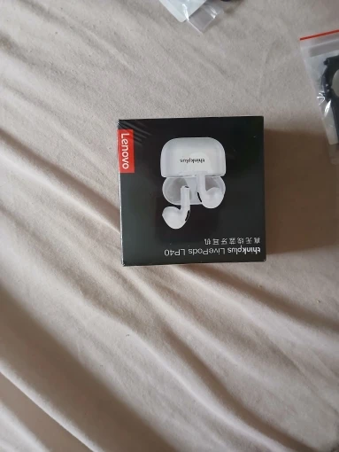 Original Lenovo LP40 auriculares inalámbricos TWS auriculares Bluetooth Control táctil auriculares deportivos auriculares estéreo para teléfono Android photo review