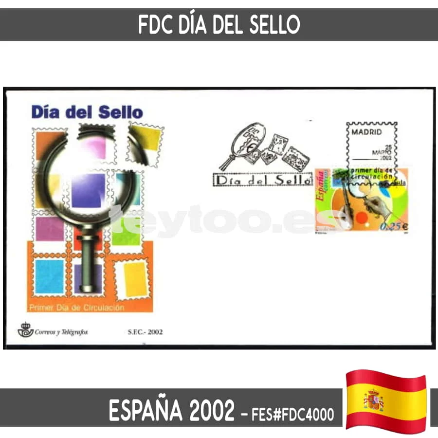 B0915 # Spagna 2002. Fdc Stamp Day (N) Fes # Fdc4000