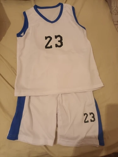 Traje deportivo de secado rápido para niños, camiseta informal sin mangas con pelota, pantalones cortos combinados de colores mezclados Joker, verano, 2/4 Uds. photo review