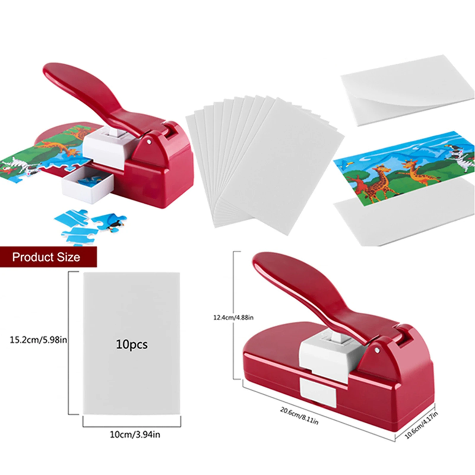 DIY Jigsaw Puzzle Maker Create Unique Jigsaw Puzzles Puzzle Making Machine with 10 Adhedive Foams Picture Photo Cutter for Fun jigsaw puzzle maker