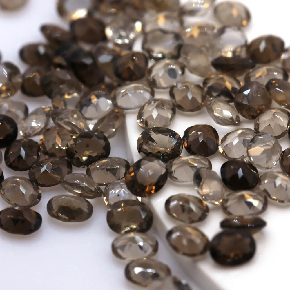 

Natural Tea-Colored Citrine Round Cut Loose Gemstone for Jewelry
