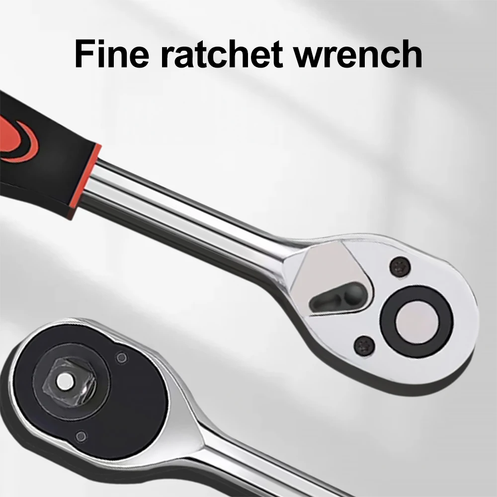46PCS Ratchet Wrench Tool Set 1/4 Metric Socket Wrench Household Manual Repair Tools for Bike Repair: 3 - 5 Days Free Delivery only UK