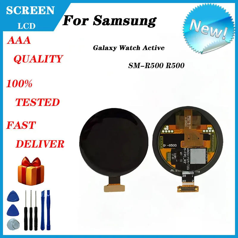 Per Samsung Watch Galaxy Watch Active Sm-R500 R500 40Mm Oled Display Lcd Touch Display Touch Screen Parti Di Riparazione Senza Nfc