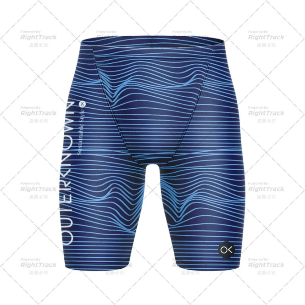 New Men Swimwear Race Shorts Swimming Trunks Swim Jammer Bathing Suit Surfing Shorts Quick Dry Swim Beach Pants