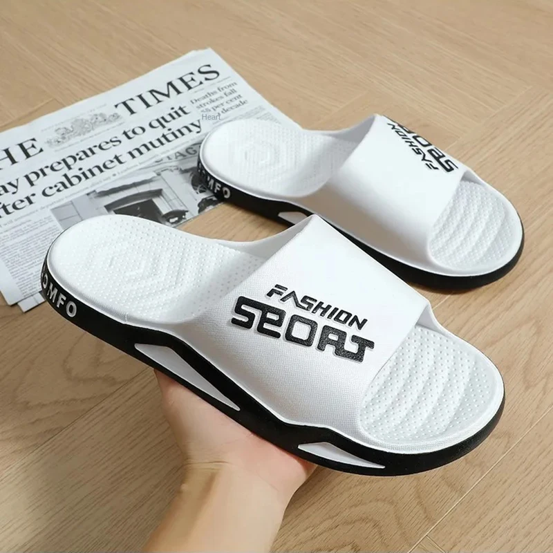 Sports Slippers Leather Sandals Summer Fashion Slippers For Men Women Couple Lovers Sport Outdoor Bathroom Non-skid Indoor And Home Sandals