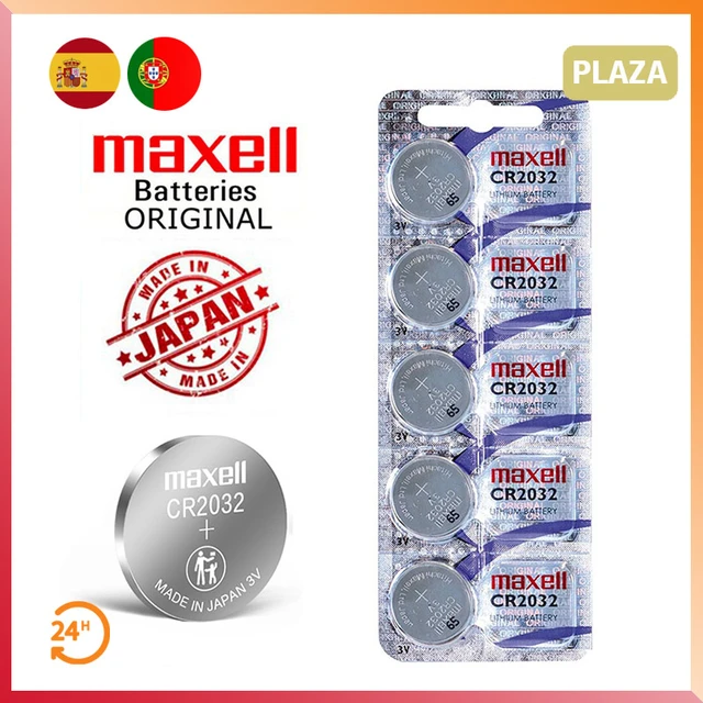 5-20pcs CR2032 Original Japan Maxell coin batteries CR2032 3V button  batteries for watches, calculator, car