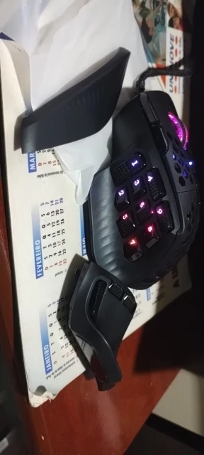 SOLAKAKA SM809 Wired RGB Gaming Mouse 22800 DPI MMO photo review
