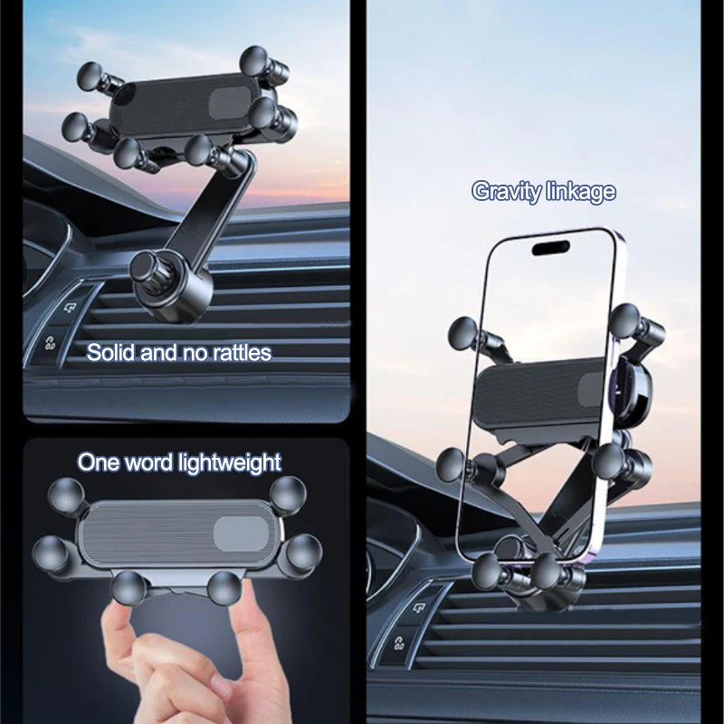 ABS Car Phone Mount 360 Degree Rotation Air Vent Holder