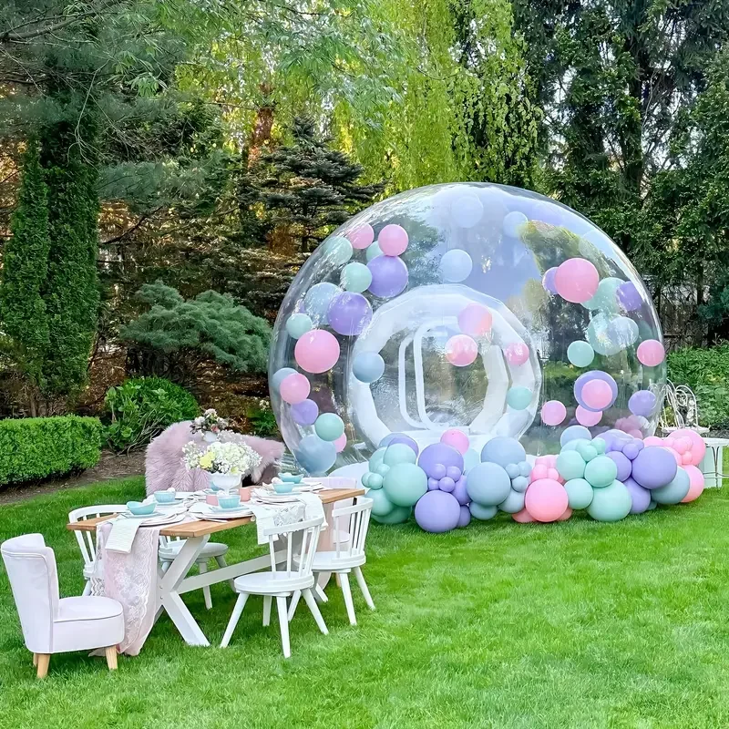 Inflatable Balloon Bubble House Tent Commercial Grade PVC Clear Bubble House with air Pump & Blower 10 ft  For Children's Party 6