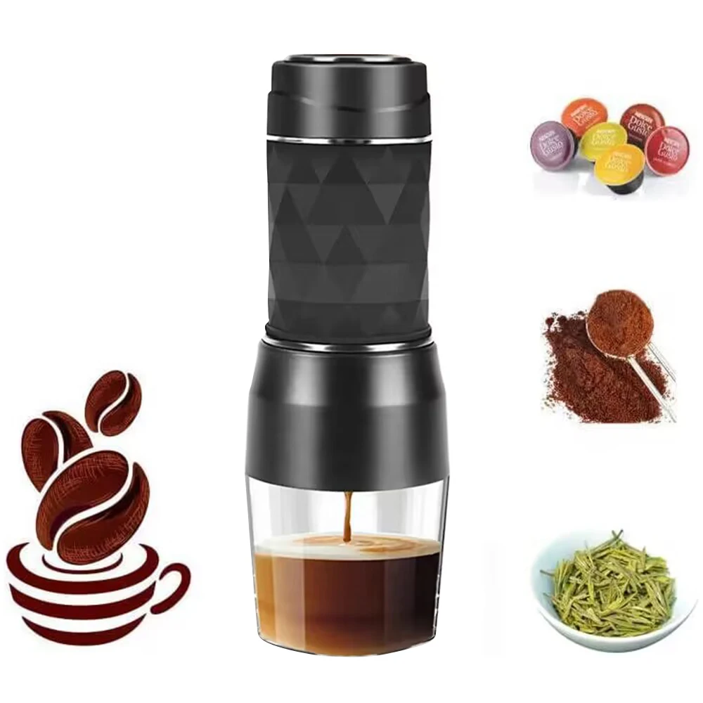Portable Coffee Machine 3 In1 Hot/Cold Water Manual Espresso Maker For Capsule & Ground Hand Press Brewer hiking Travel coffee maker espresso maker