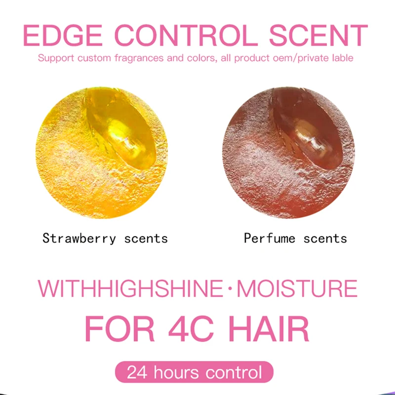 24 Hour Hold Edge Control for Black Women Hair Styling Gel Slick Bangs Baby Hair Wax Long Lasting Smooth Frizz Pomade Wholesale 2