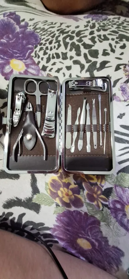 Kit Cortador De Unha Manicure Portatil Estojo Pinca Tesoura photo review