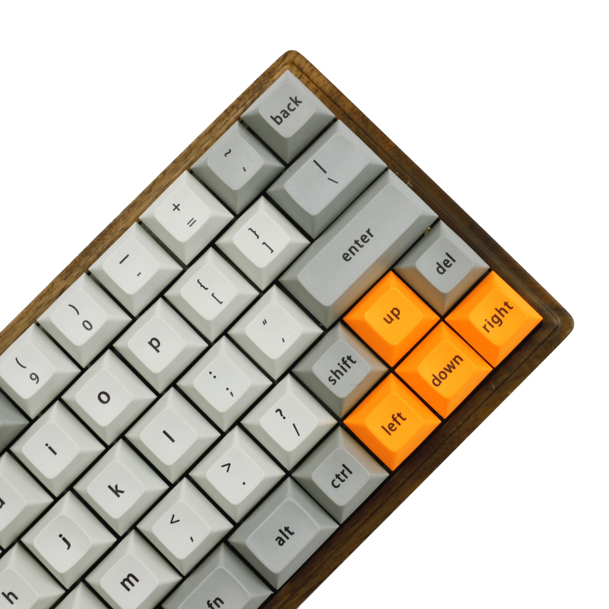 YMDK 67 Keys Minila Layout Wood Case QMK Hotswappable Hot Swap Type C PCB Mechanical Keyboard
