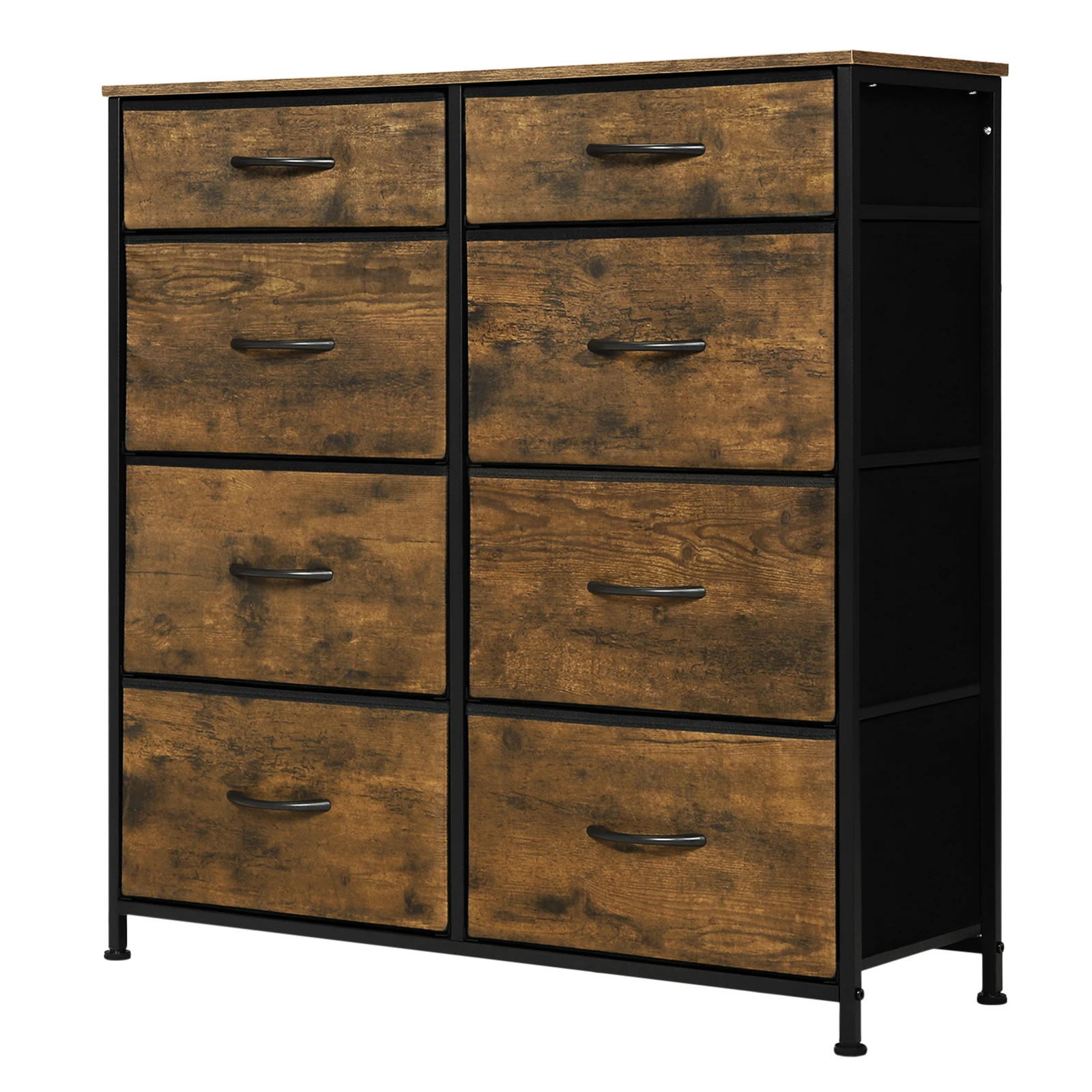 WOLTU Wardrobe Sideboard Drawer Cabinet Storage with 8 Fabric Drawers for Bedroom Living Room Hallway