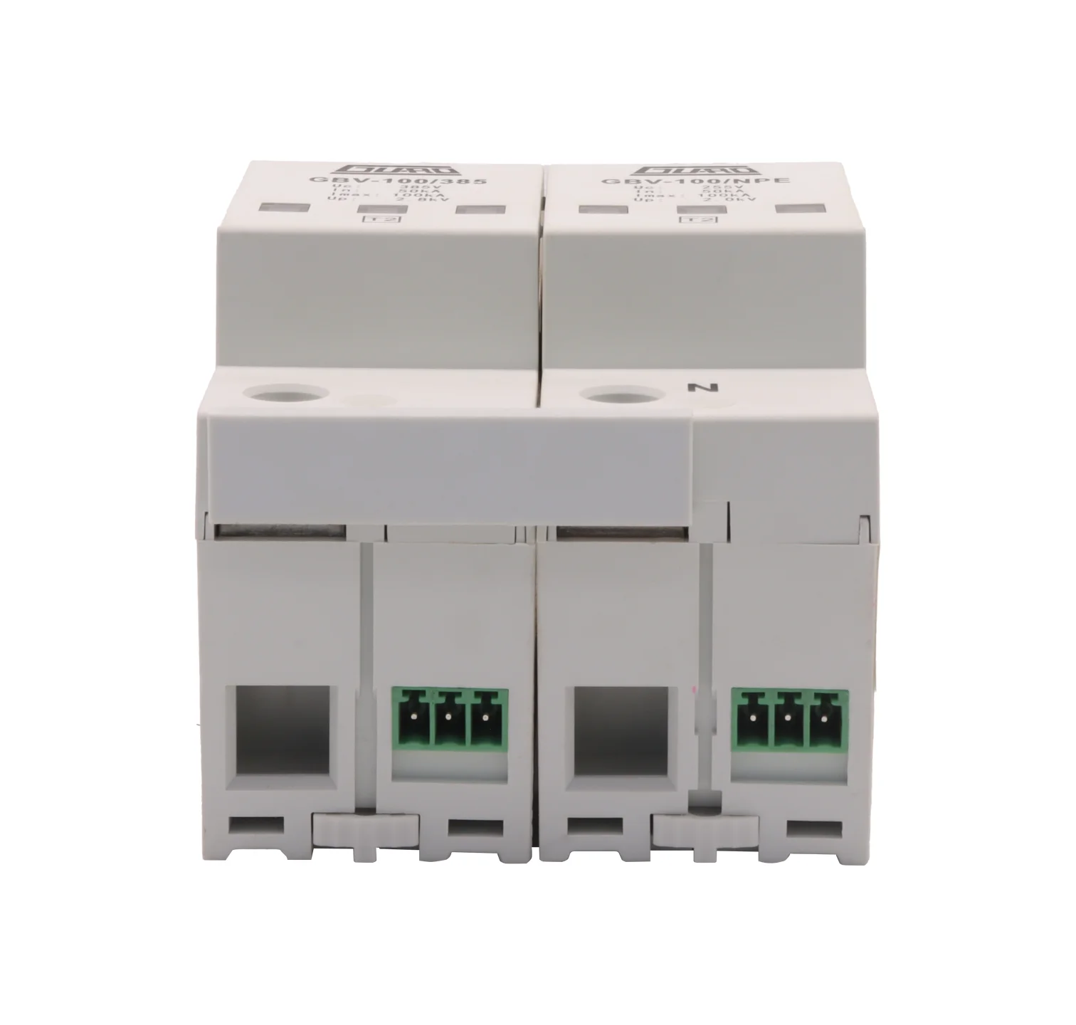 Industrial Low-Voltage Arrester Device 1P+NPE Power Surge Protective Device T2 SPD AC SPD 60KA Max 100KA