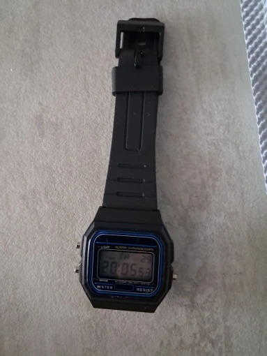 Sport LED Digital Watches for Men Simple Small Square Dial Electronic Watch Silicone Band photo review