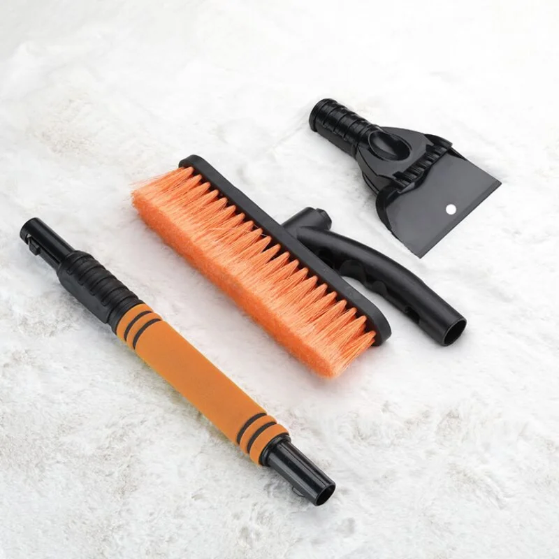Automobile retractable detachable snow shovel long handle with brush snow shovel snow scraper snow shovel