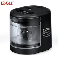 Eagle Auto Pencil Sharpener, Battery or USB Operated, Dual Holes, Dual Blades, Portable,Office,School Supplies Stationery 1