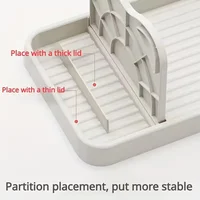 Kitchen Counter Spoon Rack - Pot Lid Rack and Spoon Rack - Multi-Purpose Small Tools to Keep the Countertop Clean - Silicone Rac 4