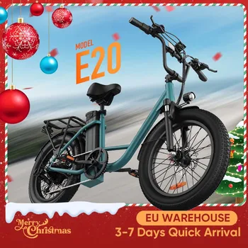 Urlife E-Bike 20x3" Pneumatico Fuoristrada 1000W All-Terrain Monster 48V 13Ah Velocità della batteria rimovibile Ingranaggi a 7 velocità