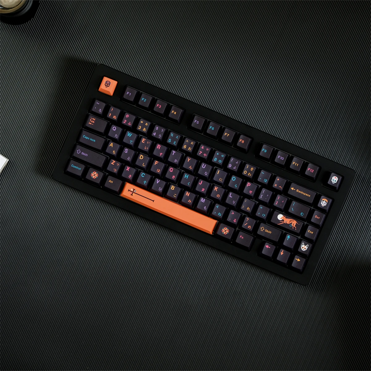 chaves gmk mictlan keycaps cherry perfil pbt tintura sublimação teclado mecânico para interruptor mx com deslocamento